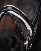 Bridle Rolled-Stitched - Matte Black - White Padding| No. 103