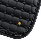 Dressage Saddle Pad with Glitter Trim (Black)