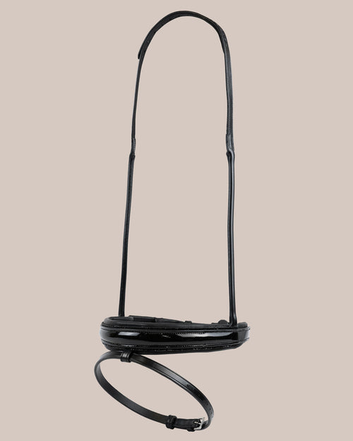 Pony/Native Patent Leather Noseband with Crystals (Black) | No. 101