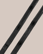 Short Double Stop Reins (Black) | No. 42