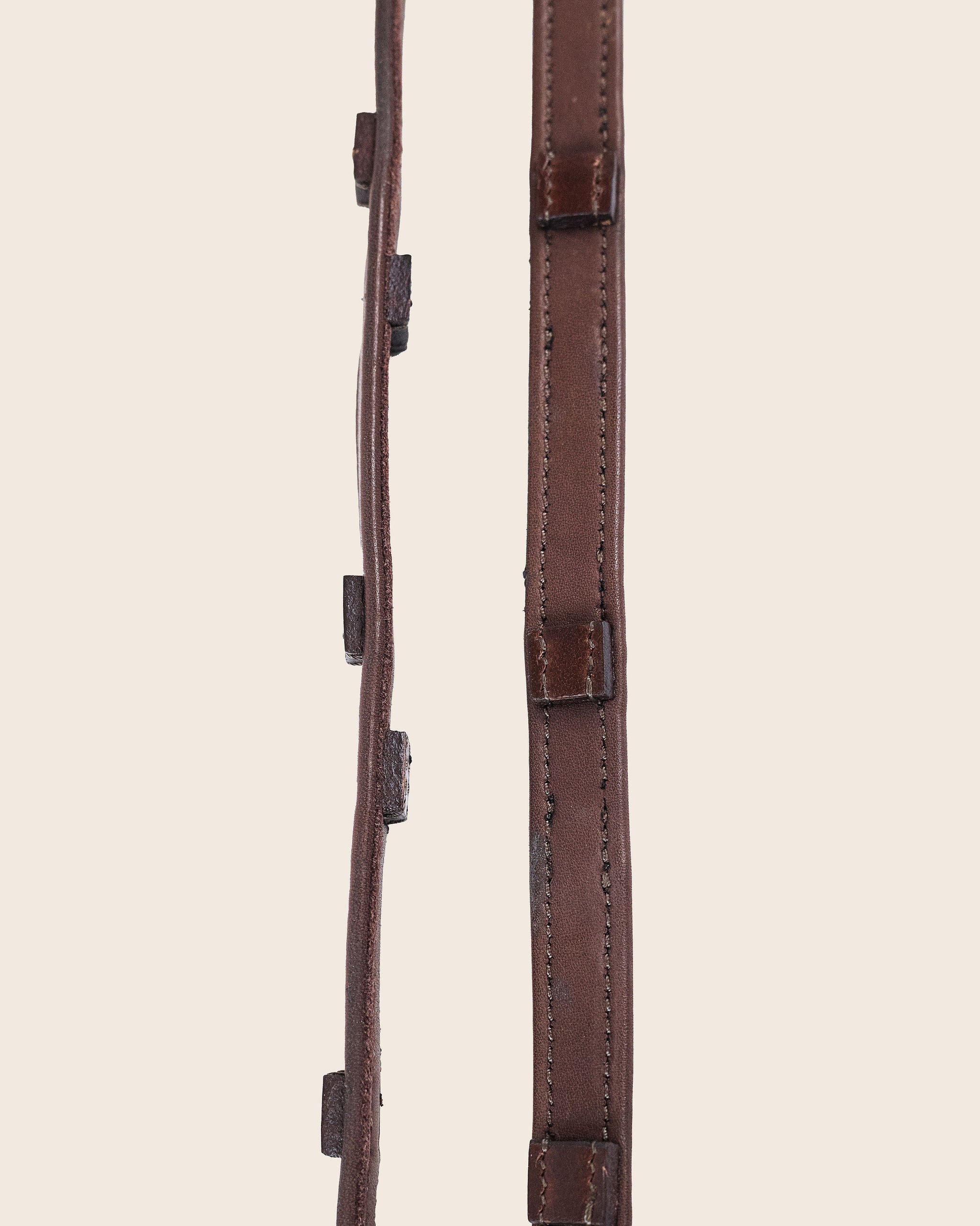 Short Double Stop Reins (Brown) | No. 42