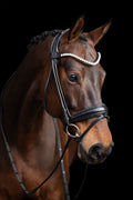 Bridle Rolled-Stitched – Matte Black Crystal | No. 105