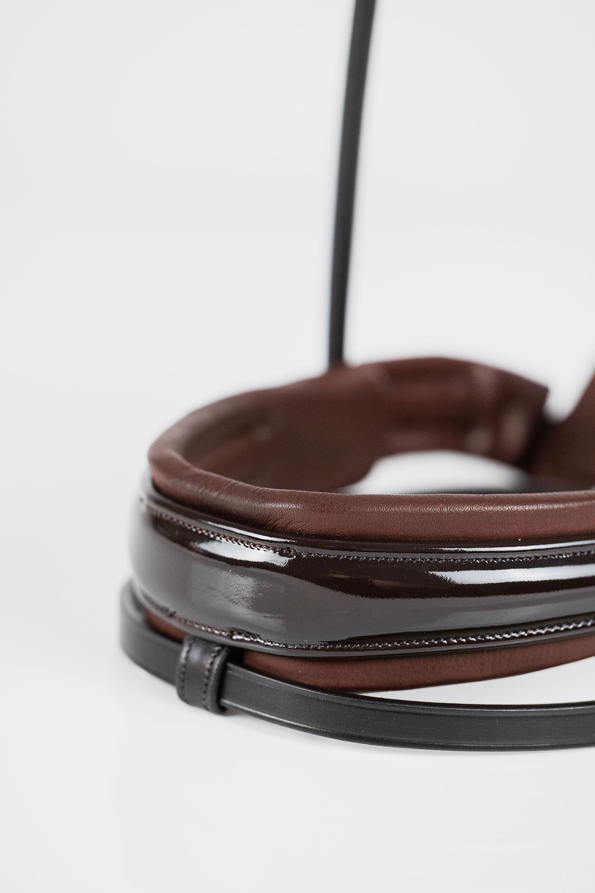 Patent Leather Noseband (Brown) | No. 100