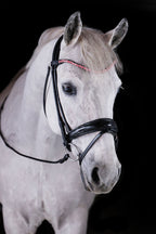 Rose Crystal Browband (8 mm) (Black) | No. 60
