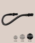 Jet Black Crystal Browband (10 mm) (Black) | No. 2S
