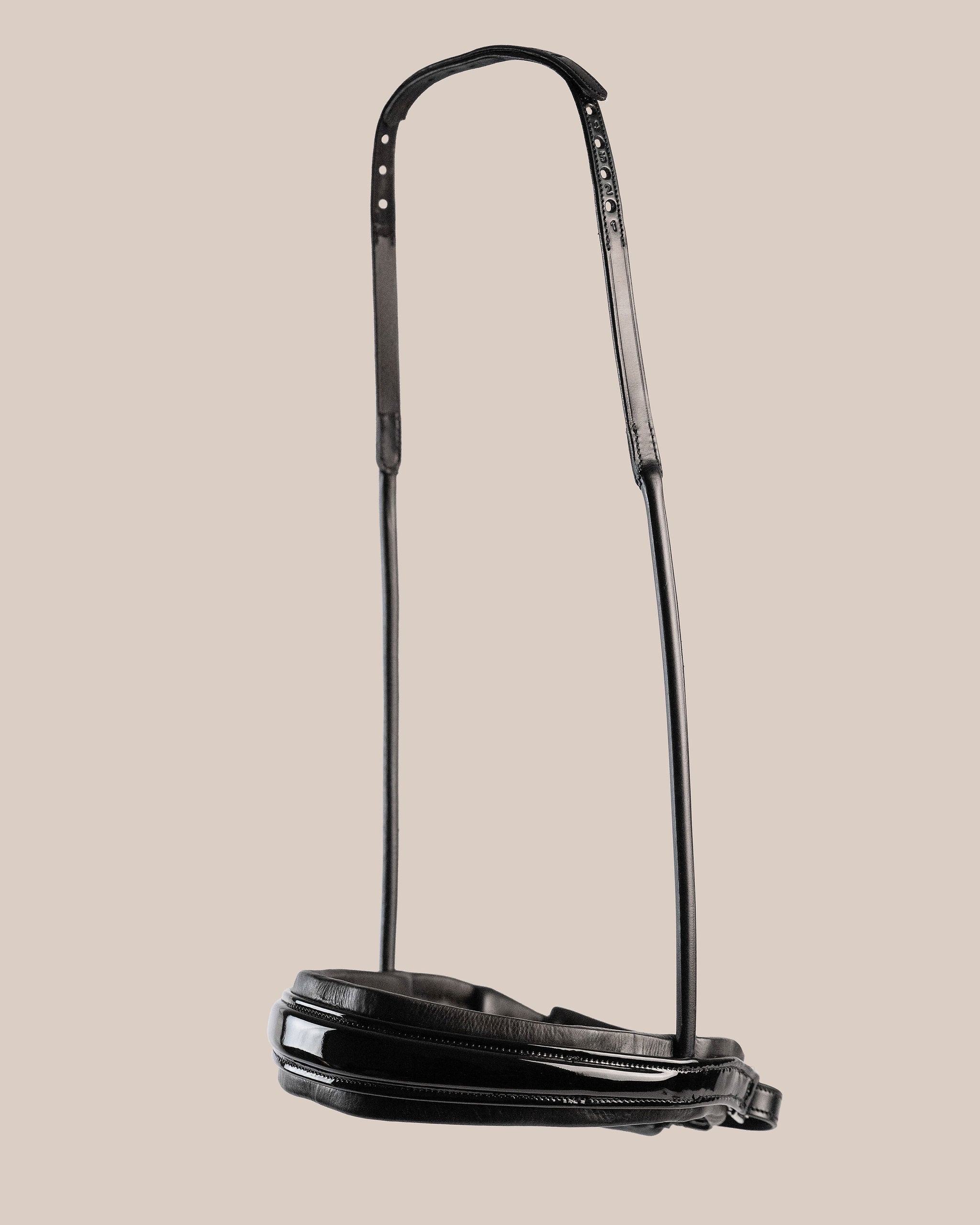 Patent Leather Double Bridle Noseband (Black) | No. 93
