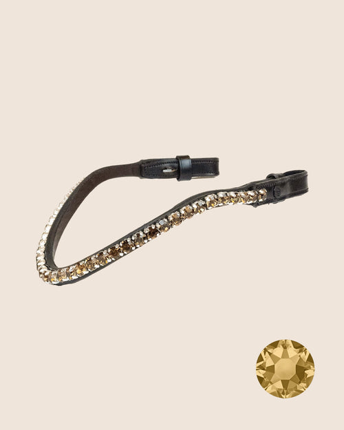 Light Colorado Topaz Crystal Browband (8 mm) (Brown) | No. 53