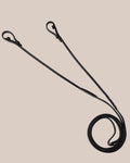 Round-Stitched Softy Reins (Black) | No. 36
