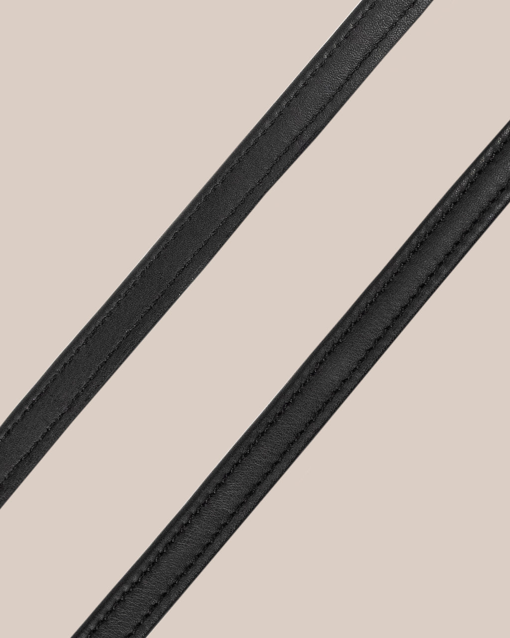 Round-Stitched Softy Reins (Black) | No. 36
