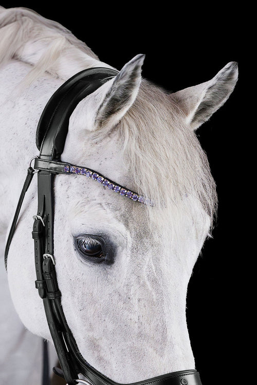 Tanzanite Crystal Browband (8 mm) (Black) | No. 60