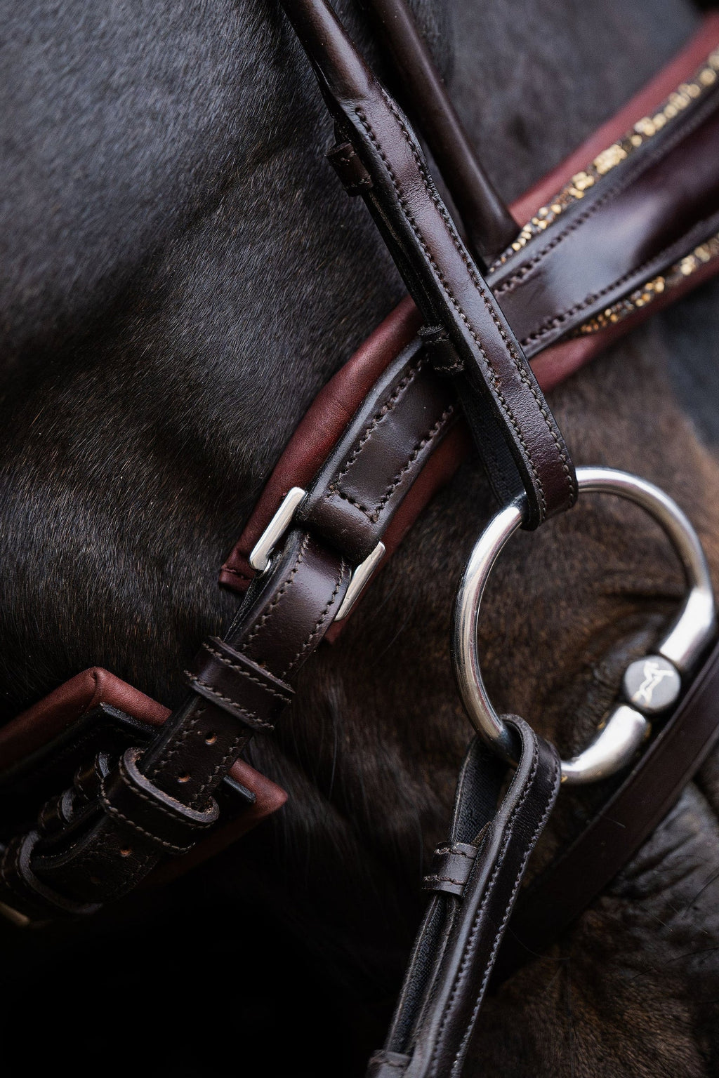Bridle Rolled-Stitched – Matte Brown Crystal | No. 106