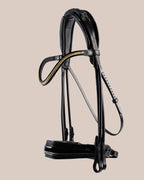 Double Bridle Rolled-Stitched – Patent Black | No. 154
