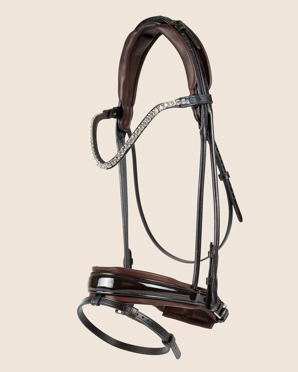 Bridle Rolled-Stitched – Patent Brown | No. 104