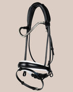 Bridle Rolled-Stitched - Matte Black - White Padding| No. 103