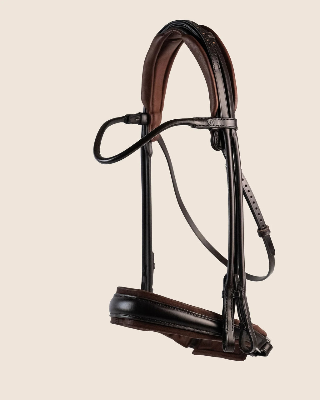 Double Bridle Rolled-Stitched  – Matte Brown | No. 152