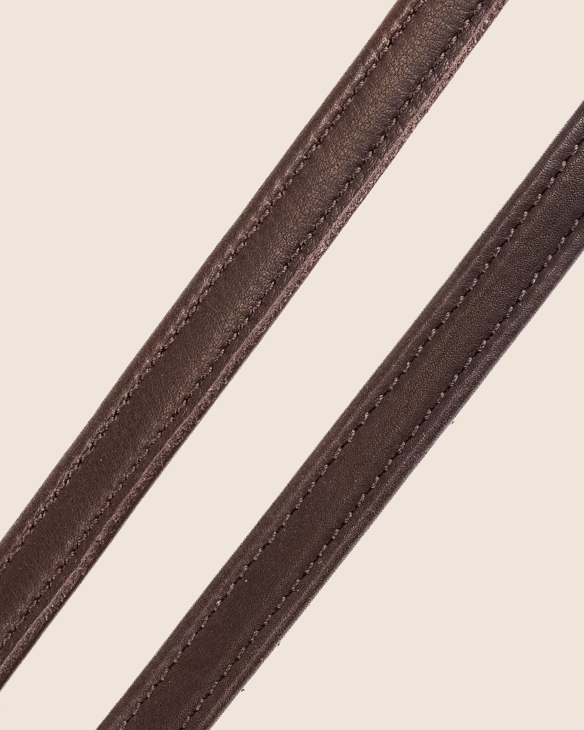 Round-Stitched Softy Reins (Brown) | No. 36