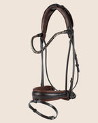 Round-Stitched Dressage Bridle – Brown | No. 10