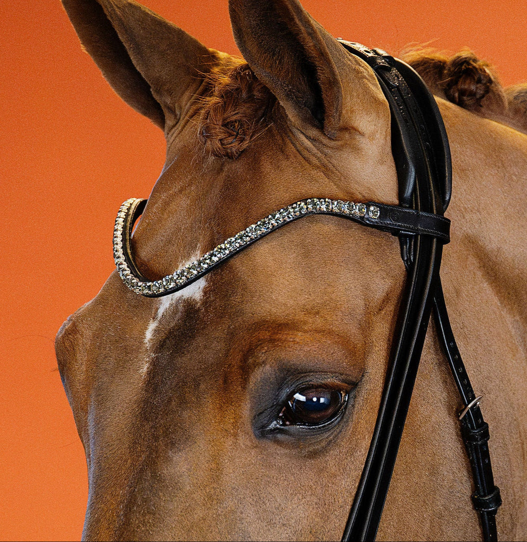 Black Diamond Crystal Browband (8 mm) (Black) | No. 53