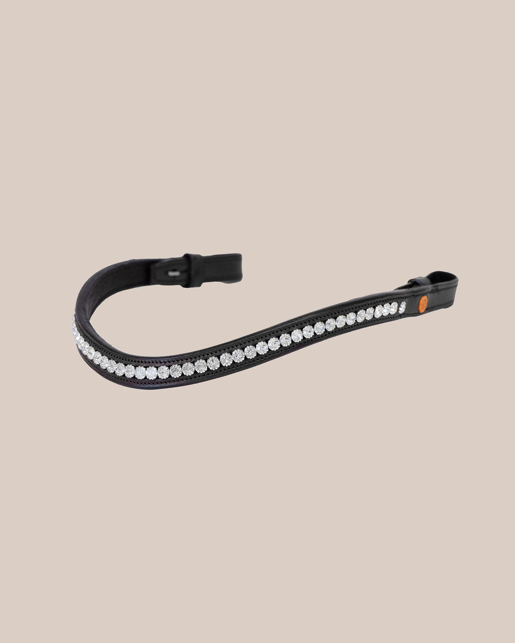 Crystal Clear Browband (6 mm) (Black) | No. 55