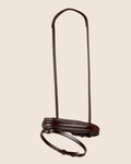 Dressage Noseband - Flat Leather (Brown) | No. 91