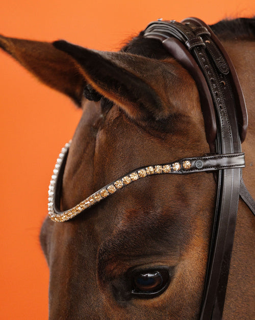 Light Colorado Topaz Crystal Browband (8 mm) (Brown) | No. 53