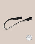 Crystal Clear Browband (6 mm) (Black) | No. 59