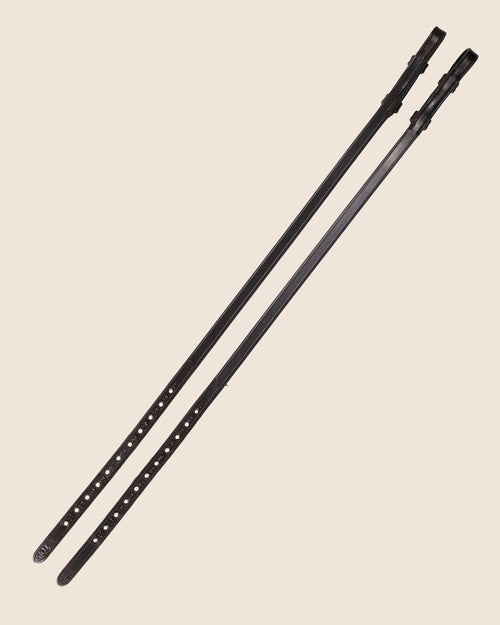 Flat Leather Cheek Piece – Dressage (Brown) | No. 141
