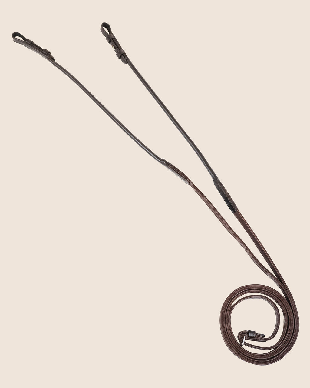 Round-Stitched Softy Reins with Stops (Brown) | No. 37