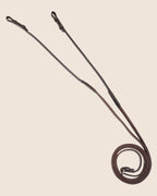 Round-Stitched Softy Reins with Stops (Brown) | No. 37
