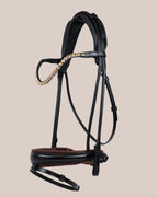 Bridle Rolled-Stitched - Matte Black - Brown Padding | No. 108