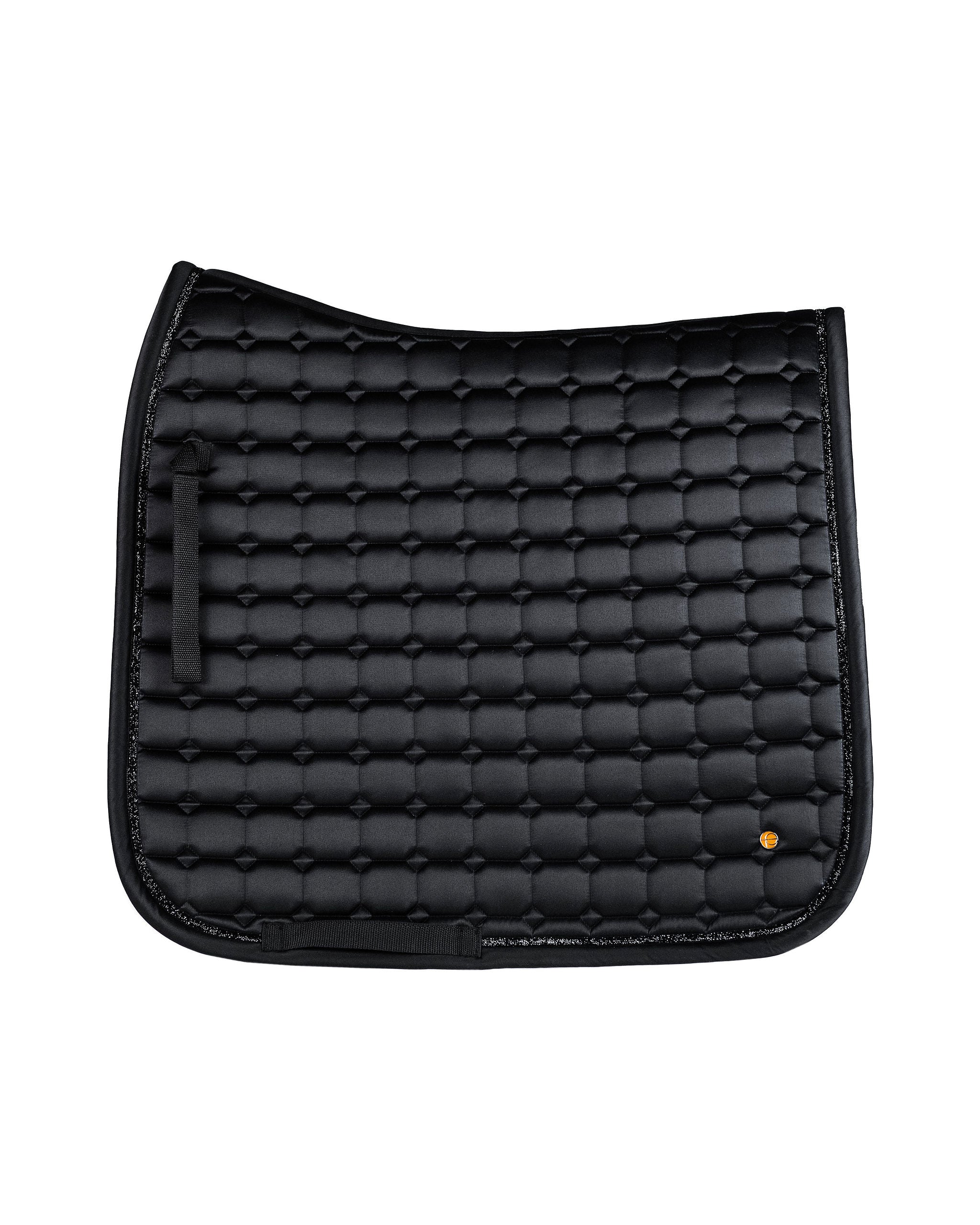 Dressage Saddle Pad with Glitter Trim (Black)