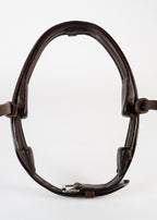 Dressage Noseband – Flat Leather (Black) | No. 91