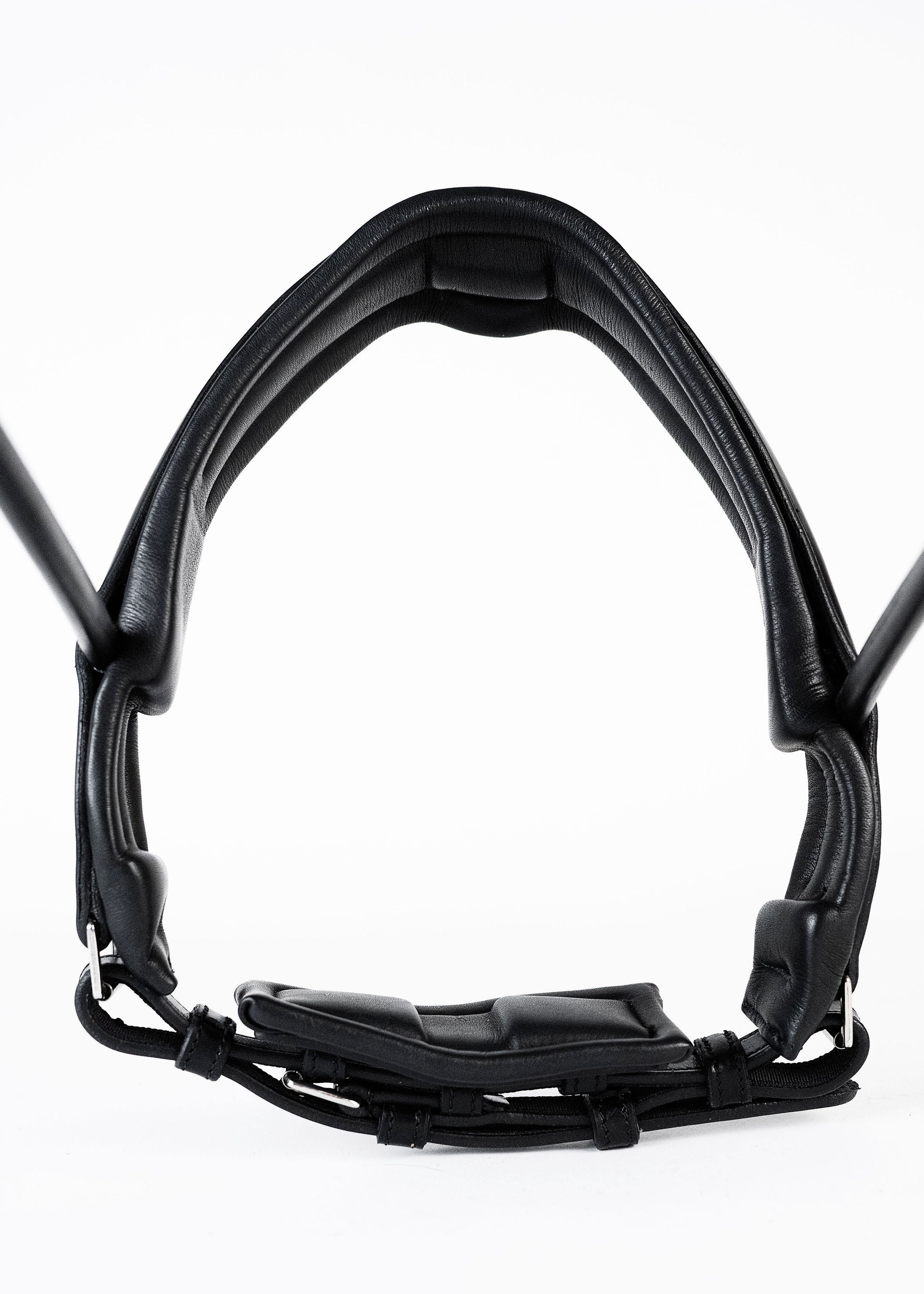 Round-Stitched Dressage Noseband (Black) | No. 100