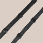 Flat Super Grip Reins with Stops (Black) | No. 39