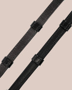 Round-Stitched Super Grip Reins (Black) | No. 40