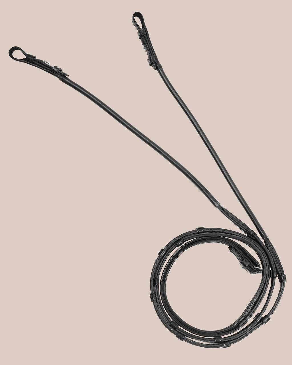 Round-Stitched Super Grip Reins (Black) | No. 40