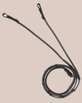 Round-Stitched Super Grip Reins (Black) | No. 40