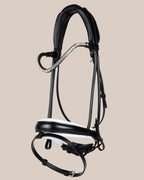 Bridle Rolled-Stitched - Matte Black - White Padding| No. 103